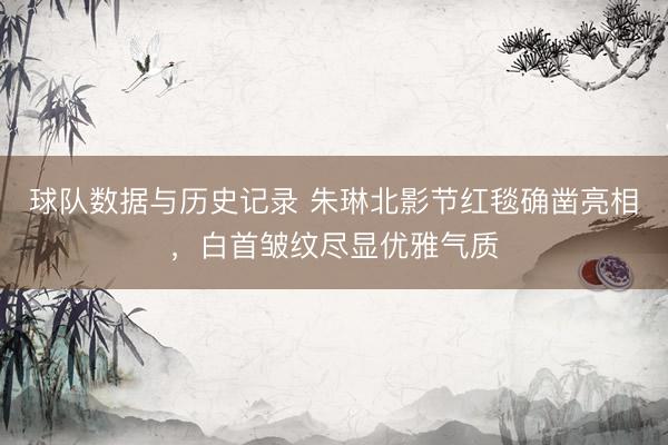 球队数据与历史记录 朱琳北影节红毯确凿亮相，白首皱纹尽显优雅气质